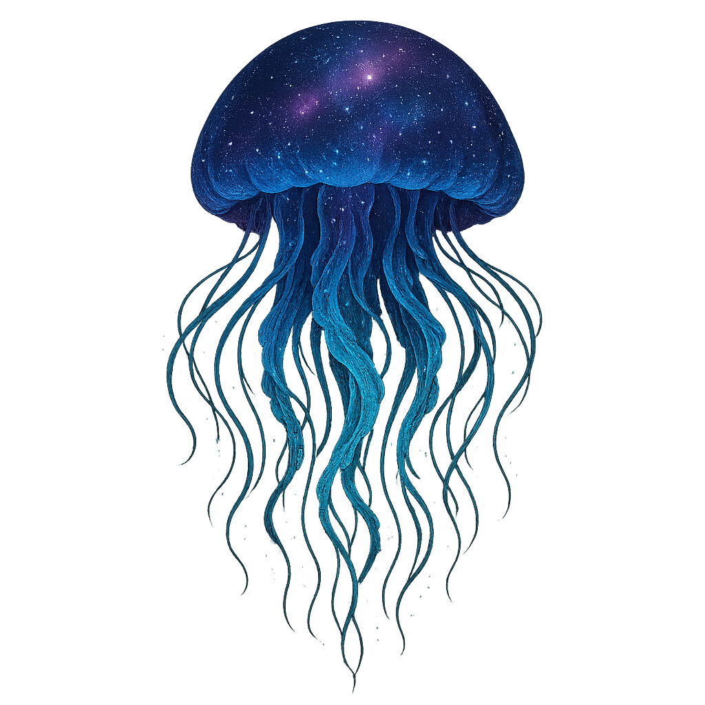 Cosmic Jellyfish Floating Hoodie