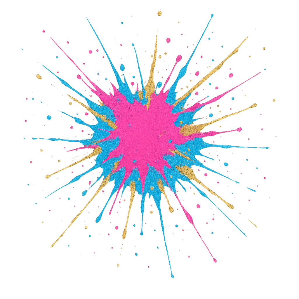 Abstract Paint Splatter Hoodie